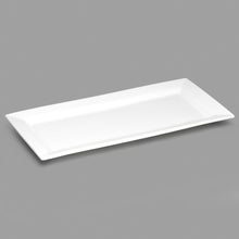16″ × 7″ White Ceramic Rectangular Platter