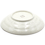 9" Square Ceramic Deep Plate, Beige, Brown — Plum Blossom Design