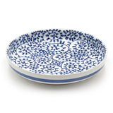 8" Round Ceramic Plate, Blue — Arabesque Design