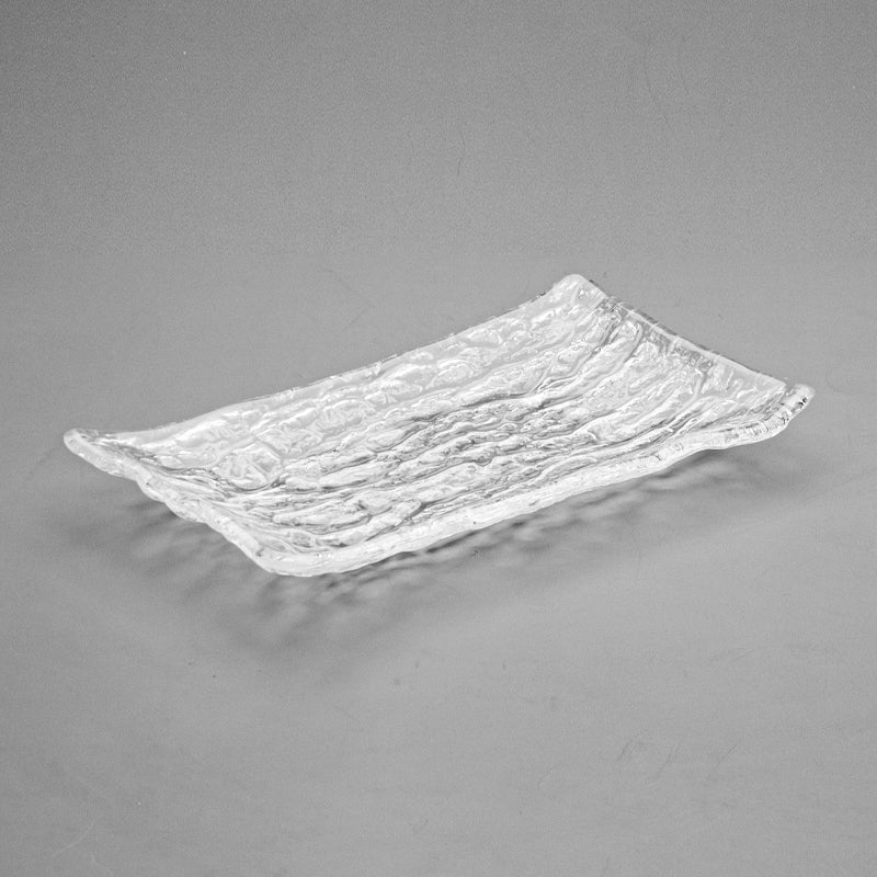 9.5" x 5.25" Rectangular Glass Plate, Clear