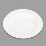 10.5" Round Porcelain Plate, White