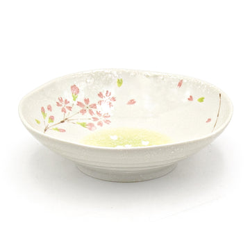 6.65" Ceramic Deep Plate, Beige, Pink — Sakura Design