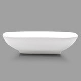8-3/4" Square Porcelain Plate, White