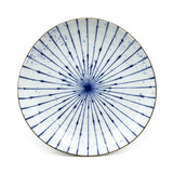6.5" Ceramic Plate, Blue — Fubuki Tokusa Design