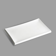 11½″ × 6½″ White Porcelain Rectangular Plate