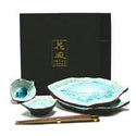 Leaf 6-Piece Sushi Plate Set, Blue