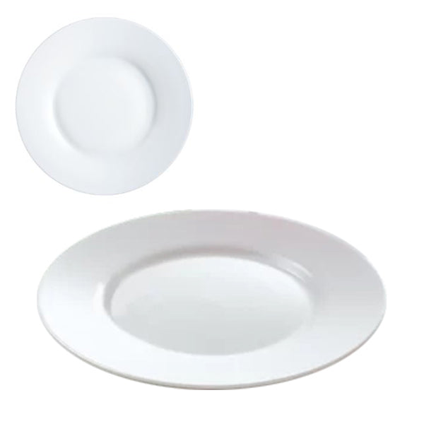 7.25" Round Dessert Plate, White