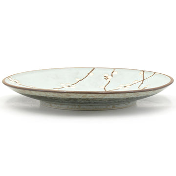 9" Round Ceramic Plate, Green — Sakura Design