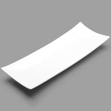 14½″ × 5½″ White Porcelain Rectangular Platter