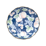 4.75" Ceramic Plate, Blue, Green, Pink