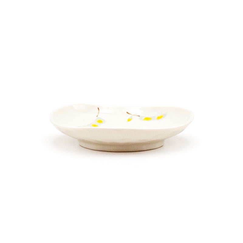 4-3/4" Round Porcelain Plate, Green