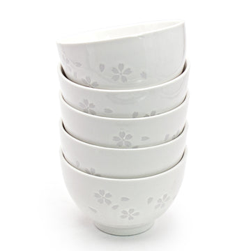 Ceramic 10-Piece Plate & Bowl Set, White — Sakura Design