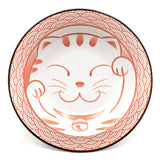8.35" Round Ceramic Deep Plate, Red — Cat Design