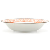 8.35" Round Ceramic Deep Plate, Red — Cat Design