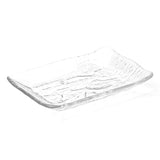 8.35" x 5.5" Rectangular Glass Plate, Clear
