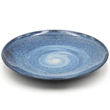10" Round Ceramic Plate, Blue