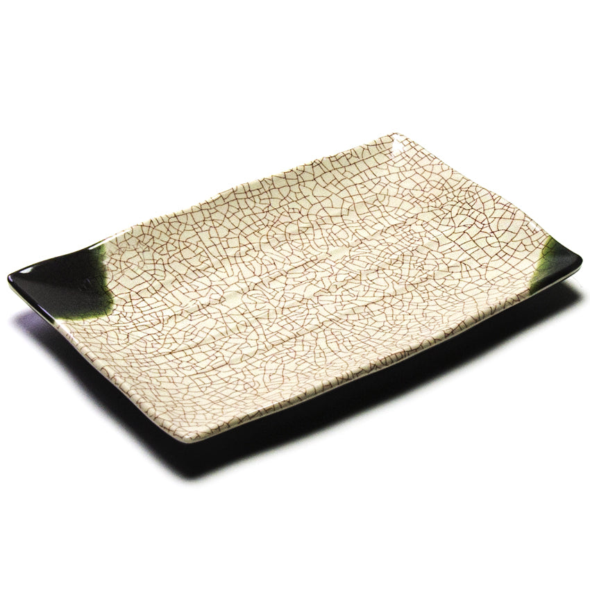 11.15" x 7.25" Rectangular Melamine Plate, Beige — Oribe Design