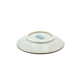 4" Round Ceramic Plate, Blue