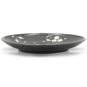 10" Round Ceramic Plate, Dark Brown — Sakura Design