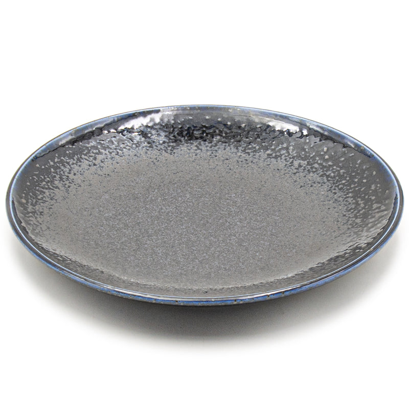10 in Black & Blue Ceramic Dinner Plate — MS210-KR