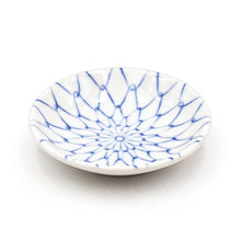 3.65″ Blue & White Net-Pattern Ceramic Dipping Dish — KN235-N