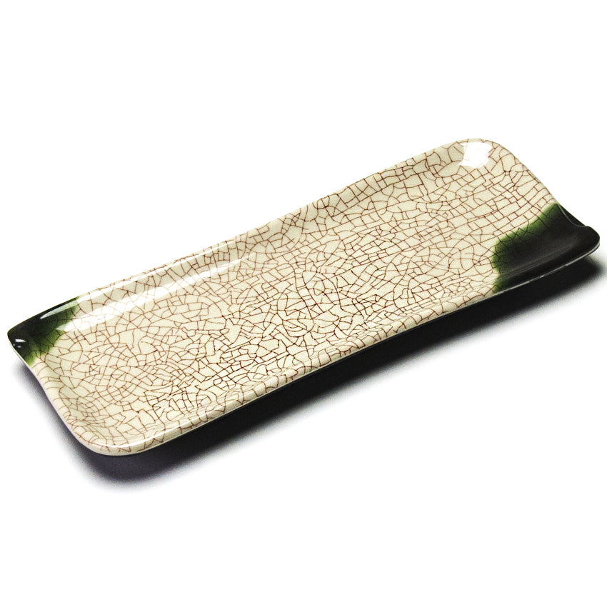 10" x 4" Rectangular Melamine Plate, Beige — Oribe Design
