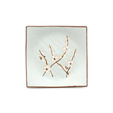 5-1/4" Square Ceramic Plate, Blue