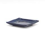 5" Square Ceramic Plate, Navy — Dragonfly Design