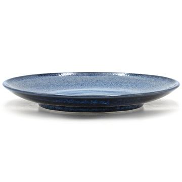 10" Round Ceramic Plate, Blue