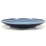10" Round Ceramic Plate, Blue