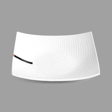 5.25" Square Porcelain Plate, White
