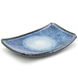 7.25" x 4.75" Rectangular Ceramic Plate, Navy, Blue