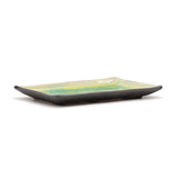 8.5" x 4.8" Rectangular Ceramic Plate, Green