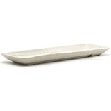 13" x 4" Rectangular Ceramic Serving Platter, Beige