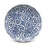 8" Round Ceramic Plate, Blue — Arabesque Design