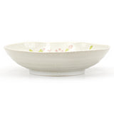 8.25" Ceramic Deep Plate, Beige, Pink — Sakura Design
