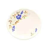 6-Piece Plate Set, White — Floral Design