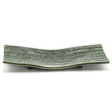 12.75" x 6.25" Ceramic Plate, Green — Oribe Design
