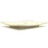 15.5" x 11.65" Rectangular Ceramic Plate, Beige, Brown