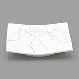 6.75" Square Ceramic Plate, White — Sakura Design