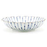 8.25" Round Ceramic Deep Plate, Blue — Fubuki Tokusa Design