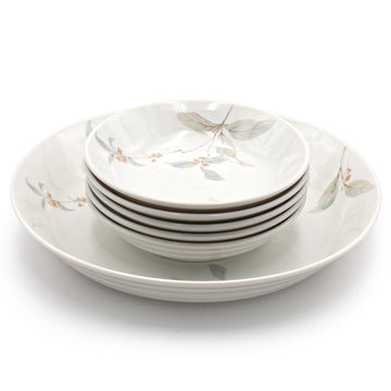 Ceramic 6-Piece Plate Set, White