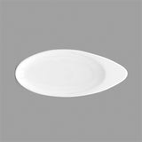 5.75" x 2.25" Oval Ceramic Plate, White