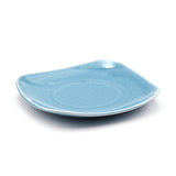5" Square Ceramic Plate, Blue