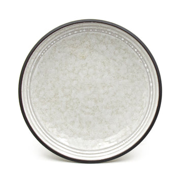 7.65" Square Ceramic Plate, Beige, Brown