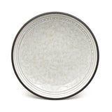 7.65" Square Ceramic Plate, Beige, Brown