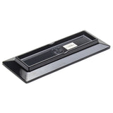 10.15" x 4" Rectangular Melamine Plate, Black