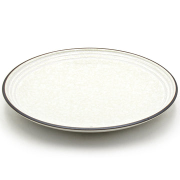 10" Square Ceramic Plate, Beige, Brown