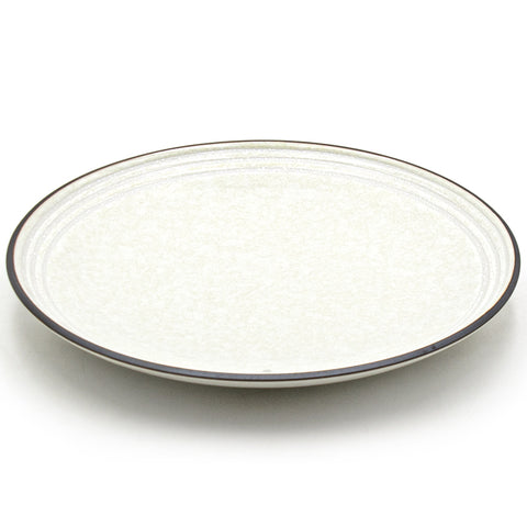 10" Square Ceramic Plate, Beige, Brown