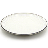 10" Square Ceramic Plate, Beige, Brown